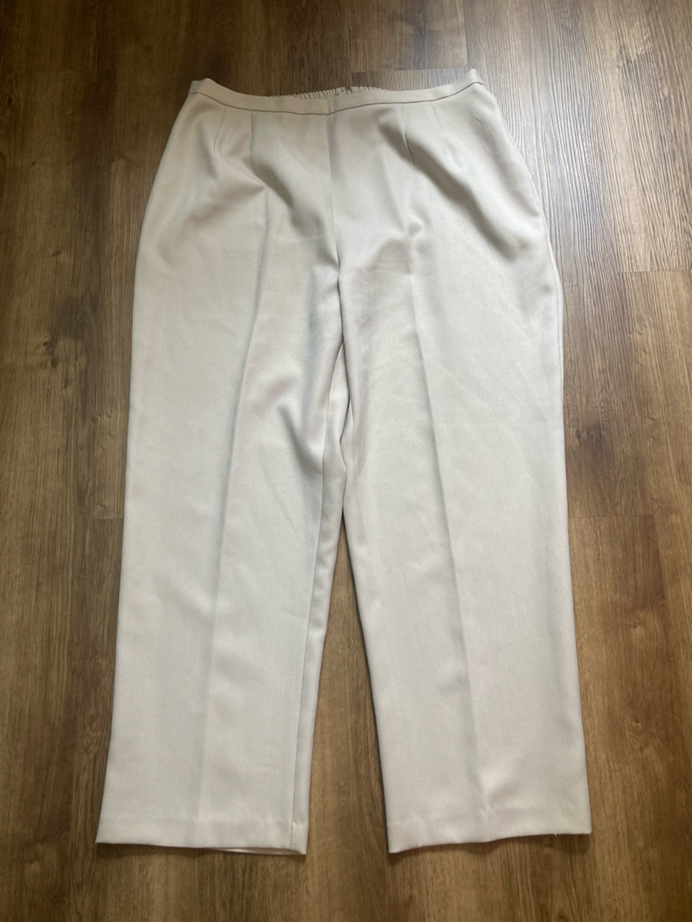 5/$15 R&K Originals Tan Herringbone Texture Pants 18W